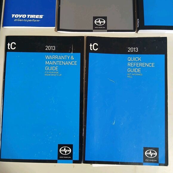 2013 Scion tC Owners Manual Set User Guide Book w/ Case OEM Factory Original - Picture 4 of 7
